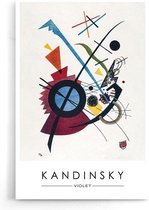 Walljar - Wassily Kandinsky - Violet - Muurdecoratie - Poster