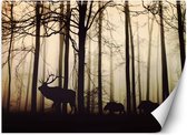 Trend24 - Behang - Dieren In Het Bos - Vliesbehang - Fotobehang Dieren - Behang Woonkamer - 300x210 cm - Incl. behanglijm