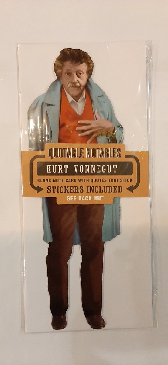 the unemployed philosophers guild kurt vonnegut quotable notes bedankt wenskaart - verjaardagskaart- ansichtkaart – felicitatiekaart met Envelop