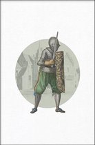 Walljar - Knight I - Muurdecoratie - Poster