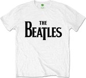 The Beatles - Drop T Logo Kinder T-shirt - Kids tm 12 jaar - Wit