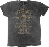 Avenged Sevenfold Heren Tshirt -L- Seize The Day Zwart
