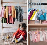 MONT KIARA Cintre pour vêtements pour enfants 36 pièces cintre pour bébé cintre rangement cintre 27,5 cm pour bébés et tout-petits, coloré