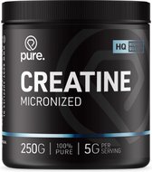 PURE Creatine Monohydraat - 250g - micronized poeder - creatine - sportvoeding