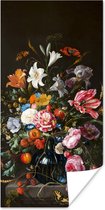 Poster Vaas met bloemen - Jan Davidsz de Heem - Kunst - 75x150 cm