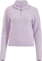 VILA VIRIL L/S HALF ZIP KNIT TOP Dames Trui - Maat L