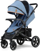 Friick Kinderwagen - Wandelwagen - Kwalitatieve Buggy - Opvouwbaar - Met Zonnescherm - Met Regenscherm - Blauw