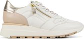 DL Sport Sneakers Dames - Lage sneakers / Damesschoenen - Leer - 5280     -  Wit combi - Maat 36