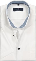 CASA MODA modern fit overhemd - korte mouwen - wit (contrast) - Strijkvriendelijk - Boordmaat: 38