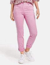 GERRY WEBER Dames 5-pocket-broek met brede omslag