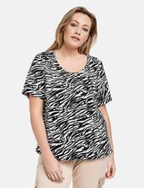 SAMOON Dames Blouseachtig shirt in zebradesign