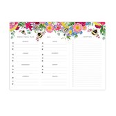 Magnetische Bijen maaltijdplanner met afscheurbare boodschappenlijst - 29x21 cm