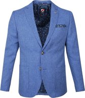 Suitable - Colbert Cayo Melange Blauw - 56 - Tailored-fit