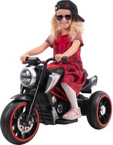 Kindermotor motor cruiser bike motorgeluid automatische rem 2x 36 watt  6 volt led wit