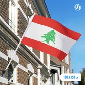 Vlag Libanon 100x150cm - Spunpoly