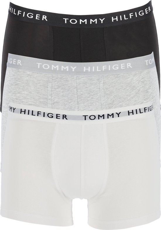 Tommy Hilfiger Recycled Essentials trunks (3-pack) - wit - grijs en zwart - Maat: L