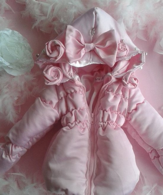 Betrouwbaar Chemicus toernooi maat 56 Roze zomerjas met glitter jasje voor baby jas zomer glitter  strikjes roosjes... | bol.com