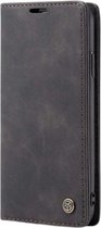 CaseMe Bookcase Pasjeshouder Hoesje iPhone 8 Zwart - Telefoonhoesje - Smartphonehoesje - Zonder Screen Protector
