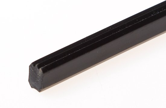 Heering Inleg kunststof met i-profiel zwart 8 x 11mm per 25 meter) bol.com