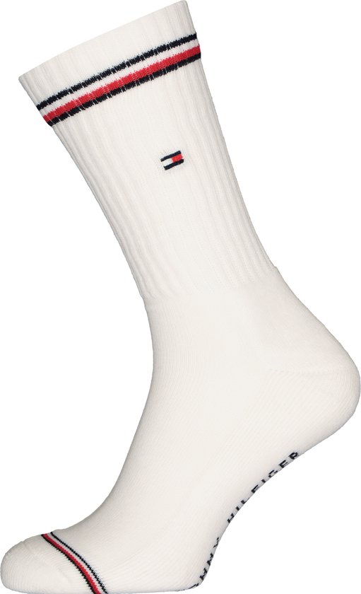 Tommy Hilfiger Iconic Sport Sock (2-pack) - witte sportsokken -  Maat: