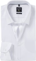 OLYMP No. Six super slim fit overhemd - wit (met extra tailleringsnaden) - Strijkvriendelijk - Boordmaat: 38