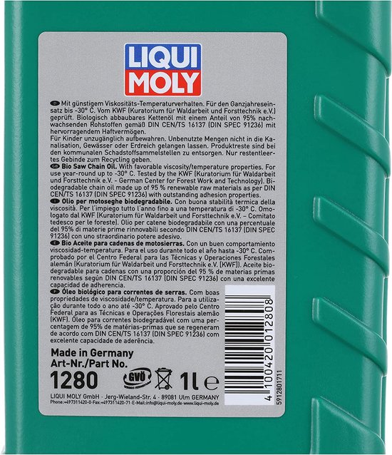 Liqui Moly 1280 Kettingzaagolie van LIQUI MOLY — afbeelding 2