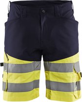 Blaklader Short met stretch High Vis 1541-1811 - Marine/High Vis Geel - C62