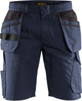 Blaklader Service short met spijkerzakken 1494-1330 - Donker marineblauw/Zwart - C56