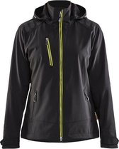 Blaklader Dames softshell jack 4719-2513 - Zwart/High Vis Geel - XL