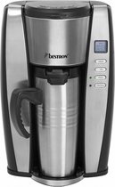 LuxuryLiving - Koffiezetapparaat - Thermoskan - 400 ml - 650W - Zilver - 2-delig