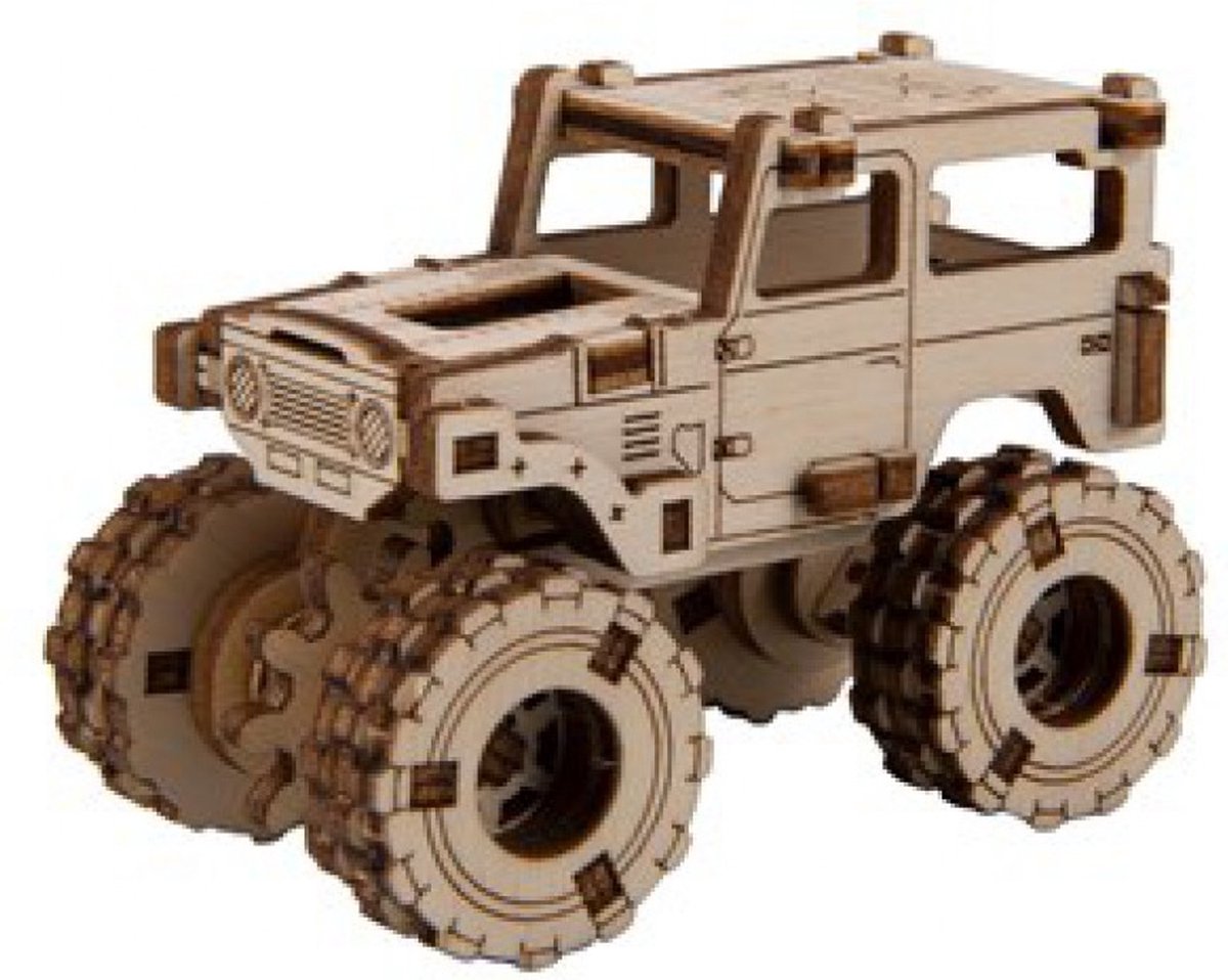 Wooden City Modelbouwset Superfast 6 8 Cm Hout Goud 64-delig