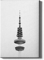 Walljar - Hamburg - Heinrich Hertz Tower - Muurdecoratie - Canvas schilderij