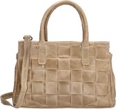 Charm London Schoudertas / Handtas Woven Elisa Taupe