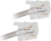 APM RJ11 ADSL Snoer - Mannelijk / Mannelijk - Wit - 2m