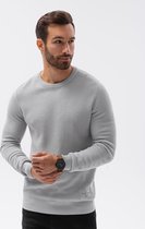 Ombre - heren sweater grijs - klassiek - E185