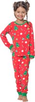 Happy Pyjama's Kerstpyjama - Kinderpyjama jongens én meisjes - Maat 122/ 128 - Premium katoen