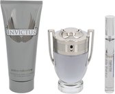 Paco Rabanne Invictus Eau De Toilette 3 Piece Gift Set: Eau De Toilette 75ml - Eau De Toilette 10ml - Shower Gel 100ml