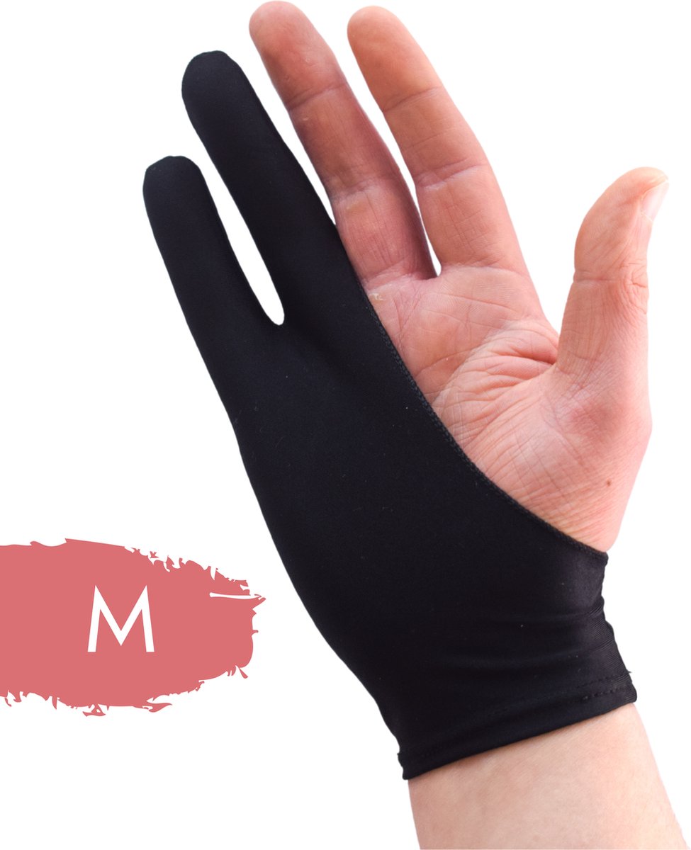 Trizzle Medium Teken Handschoen voor Ipad / Tablet – Wacom Tekentablet Glove - Trizzle