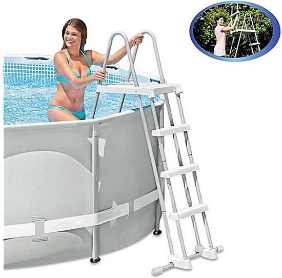 Intex 28073 Zwembadtrap voor 122cm met Verwijderbare Treden