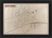 Houten stadskaart van Kesteren