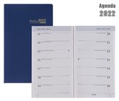 Brepols Agenda 2022 • Breplan • Seta PVC cover • uitneembaar ABC • 9 x 16 cm • Blauw