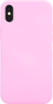Ceezs Pantone siliconen hoesje geschikt voor Apple iPhone Xs Max - beschermhoesje - backcover - silicone case - optimale bescherming - roze
