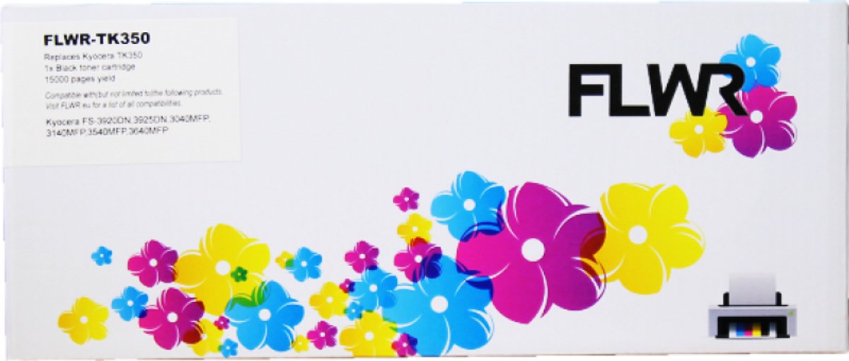 FLWR - Toner / TK-350 / Zwart - Geschikt voor Kyocera Mita