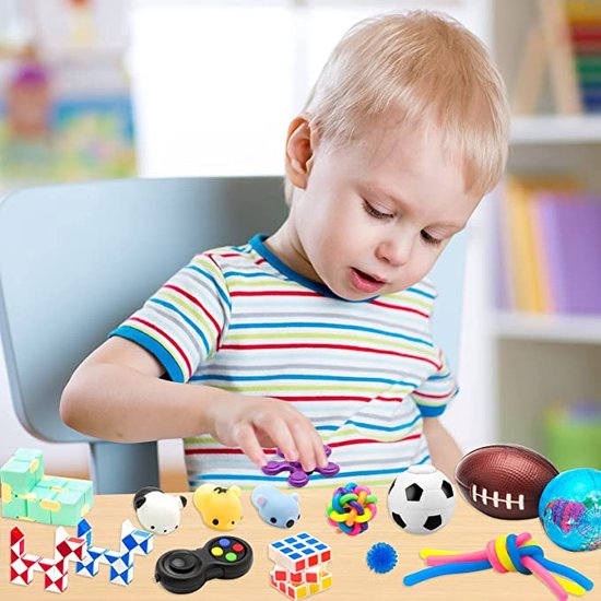 Fidget Toys Pakket 1 Fidget toys 20 stuks Fidget Toy Box Pop it