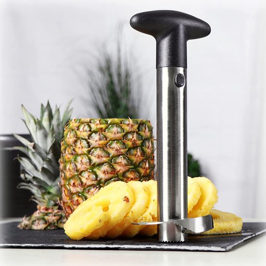 Coupe-ananas COM-FOUR® 3 en 1 - épluche-ananas en acier inoxydable
