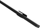 Trapleuning - Zwart - Plat - 80 CM - Zwart gepoedercoat - Gelakt staal