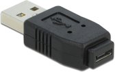 Delock Mini USB Verloopstekker Zwart |