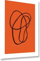 Akoestische panelen - Geluidsisolatie - Akoestische wandpanelen - Akoestisch schilderij AcousticBudget® - paneel met abstracte esthetiek - design 47 - 70x50 - Wanddecoratie - woonk