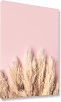 Akoestische panelen - Geluidsisolatie - Akoestische wandpanelen - Akoestisch schilderij AcousticBudget® - paneel met Rietpluim-Stam - design 85 - 50x70 - Wanddecoratie - woonkamer