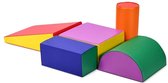 MEUBELEXPERT Large XL Foam Building Blocks - 5 stuks - Software Educatief speelgoed met hoes voor kleuters